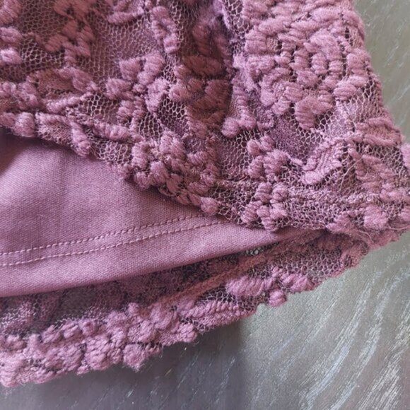 Long Sleeve Purple Lace Dress Size Medium - Picture 5 of 8
